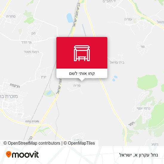 מפת נחל עקרון א