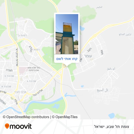מפת צומת תל שבע