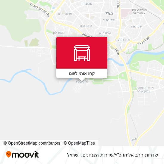 מפת שדרות הרב אליהו כ''ץ / שדרות הצנחנים