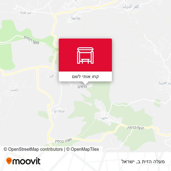 מפת מעלה הזית ב