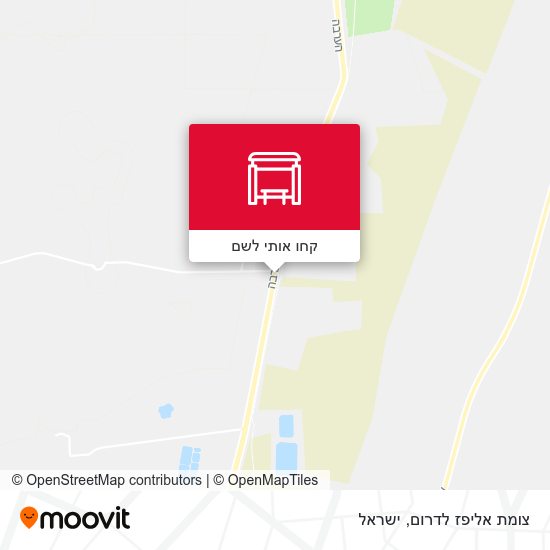 מפת צומת אליפז לדרום
