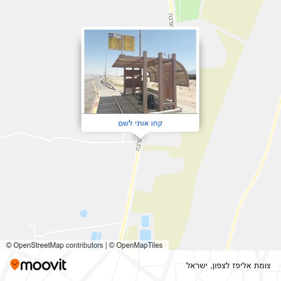 מפת צומת אליפז לצפון