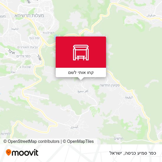 מפת כפר סמיע כניסה