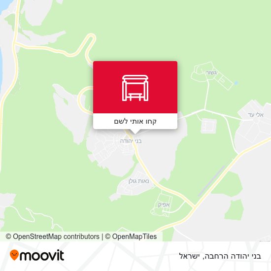 מפת בני יהודה הרחבה