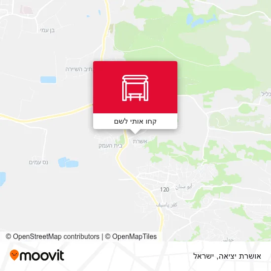 מפת אושרת יציאה