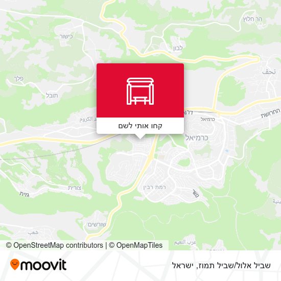 מפת שביל אלול/שביל תמוז