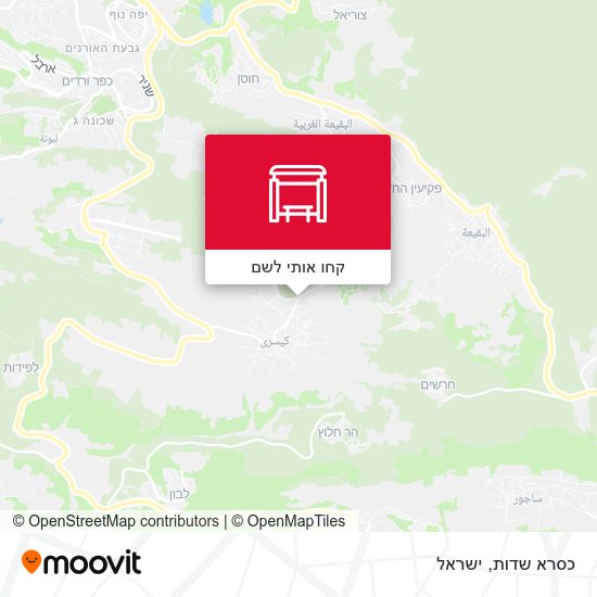 מפת כסרא שדות