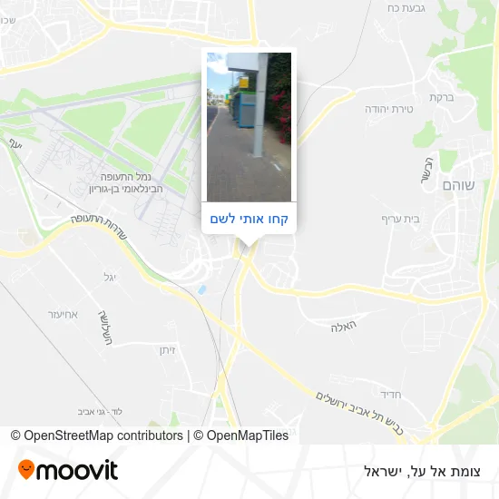 מפת צומת אל על