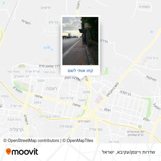 מפת שדרות וייצמן/עקיבא
