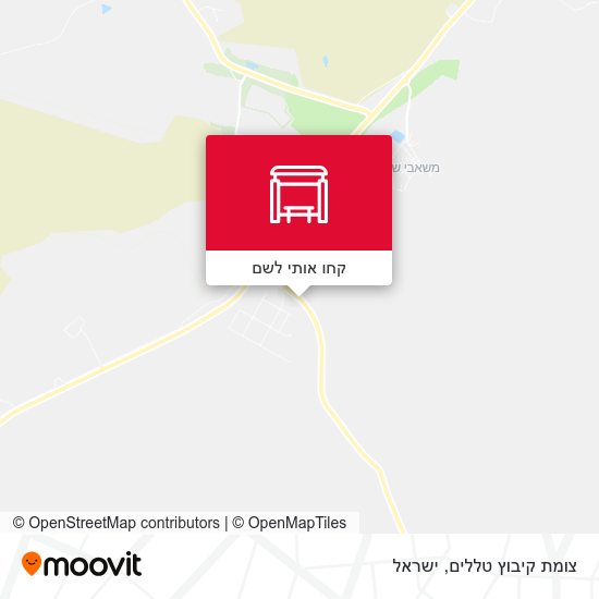מפת צומת קיבוץ טללים