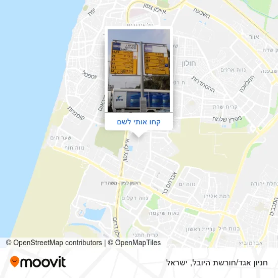 מפת חניון אגד/חורשת היובל