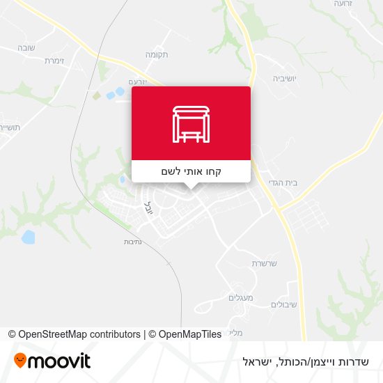 מפת שדרות וייצמן/הכותל