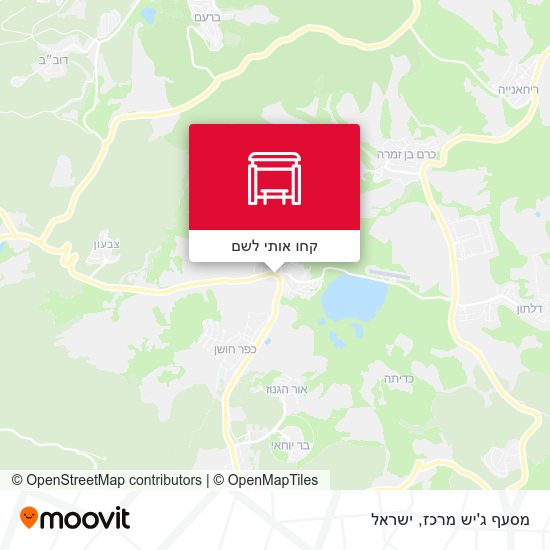 מפת מסעף ג'יש מרכז