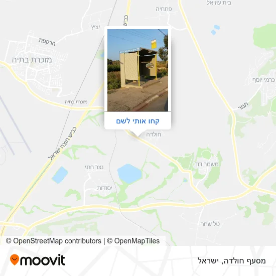 מפת מסעף חולדה
