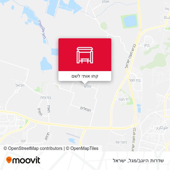 מפת שדרות היוגב/מגל