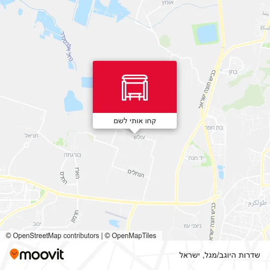 מפת שדרות היוגב/מגל