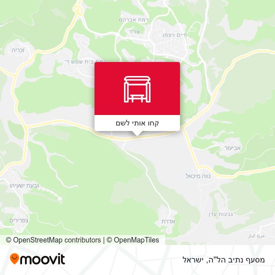 מפת מסעף נתיב הל''ה