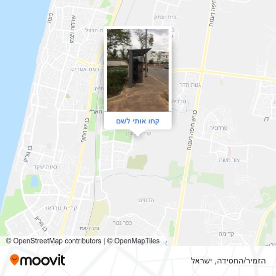 מפת הזמיר/החסידה