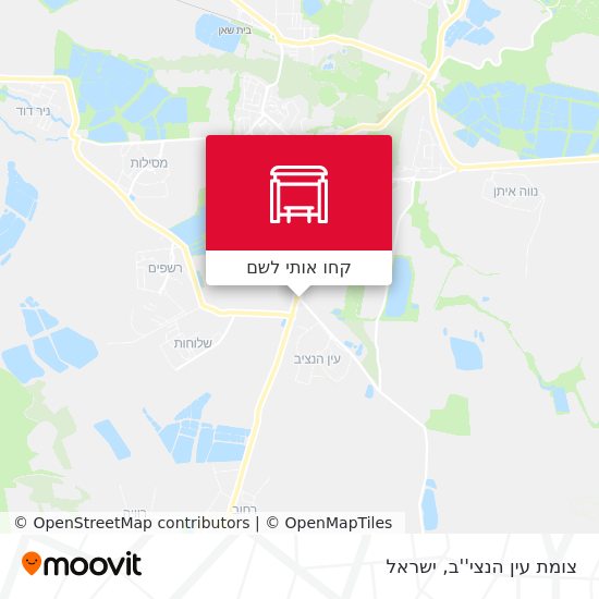 מפת צומת עין הנצי''ב