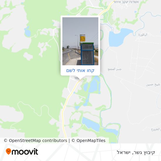 מפת קיבוץ גשר