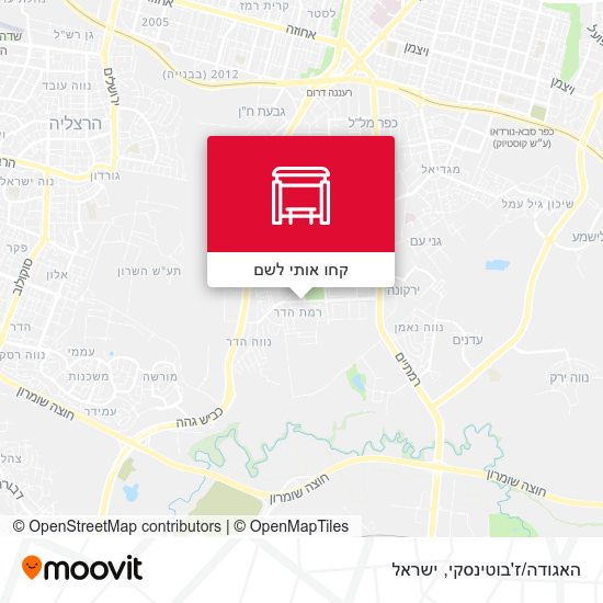 מפת האגודה/ז'בוטינסקי