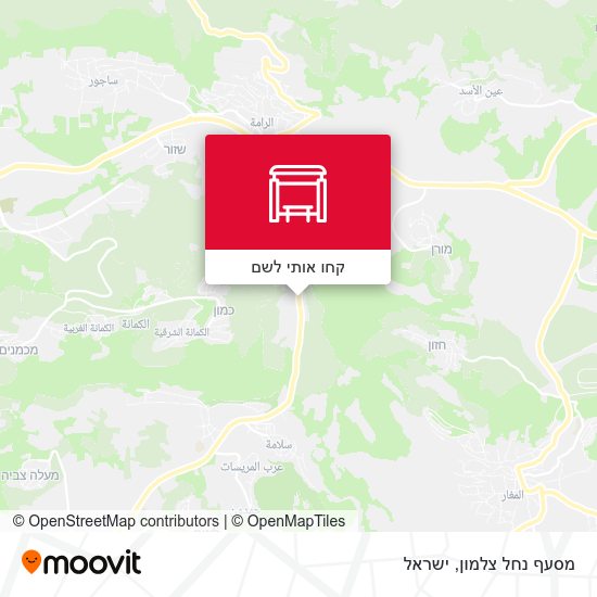 מפת מסעף נחל צלמון