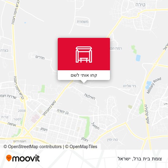 מפת צומת בית ברל