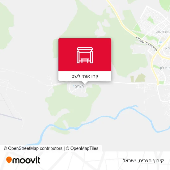 מפת קיבוץ חצרים