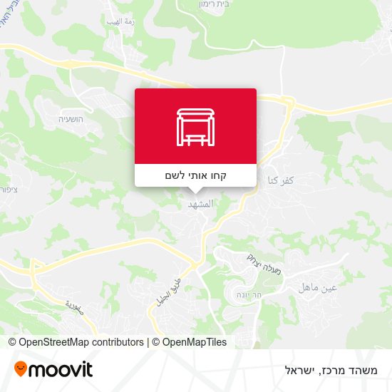 מפת משהד מרכז