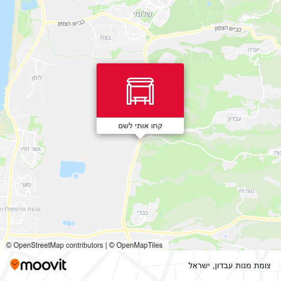מפת צומת מנות עבדון