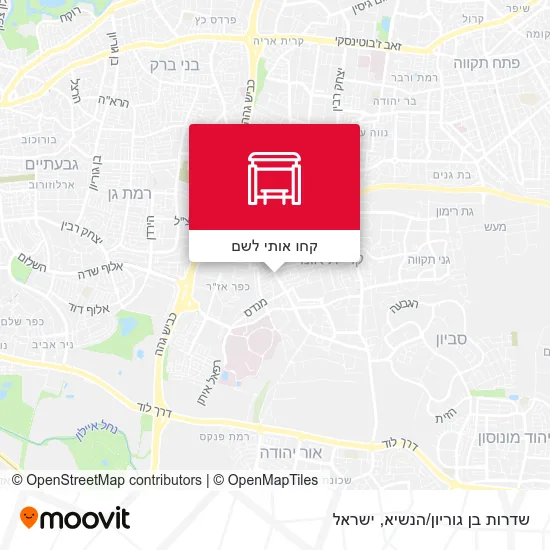 מפת שדרות בן גוריון/הנשיא