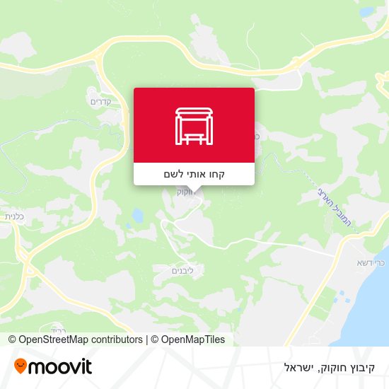 מפת קיבוץ חוקוק