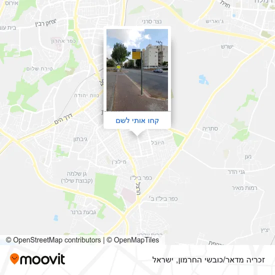 מפת זכריה מדאר/כובשי החרמון