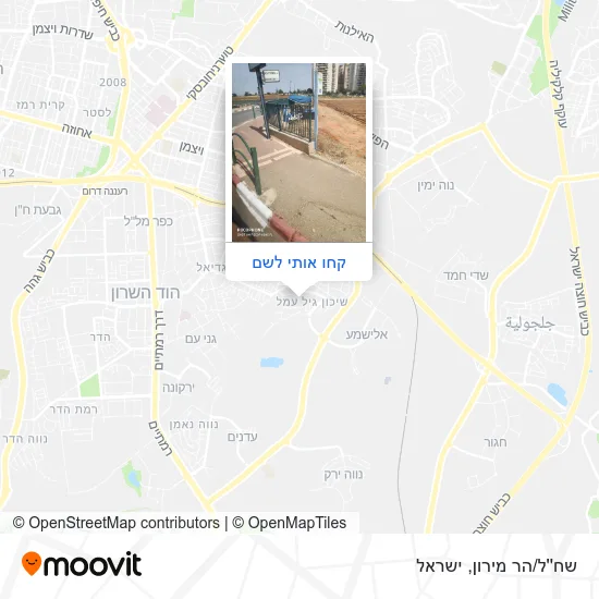 מפת שח''ל/הר מירון