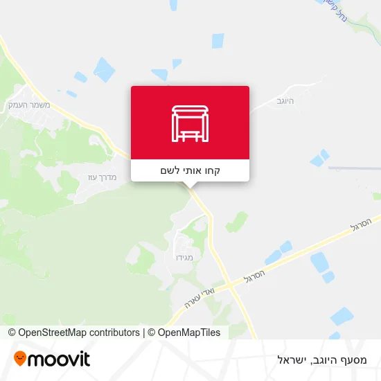 מפת מסעף היוגב