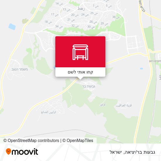 מפת גבעות בר/יציאה