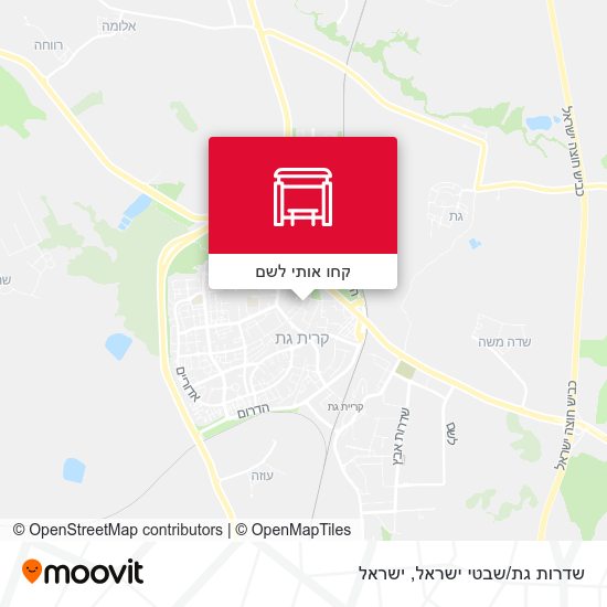 מפת שדרות גת/שבטי ישראל