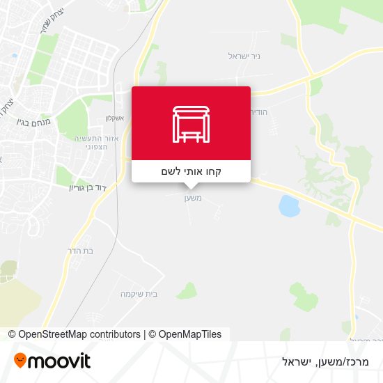 מפת מרכז/משען