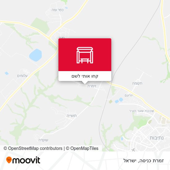 מפת זמרת כניסה