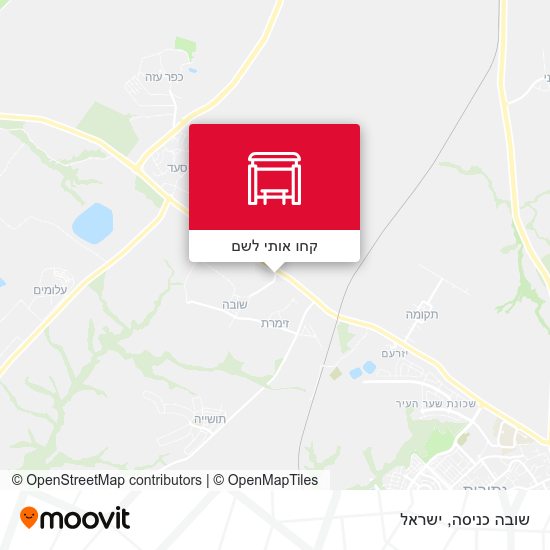 מפת שובה כניסה
