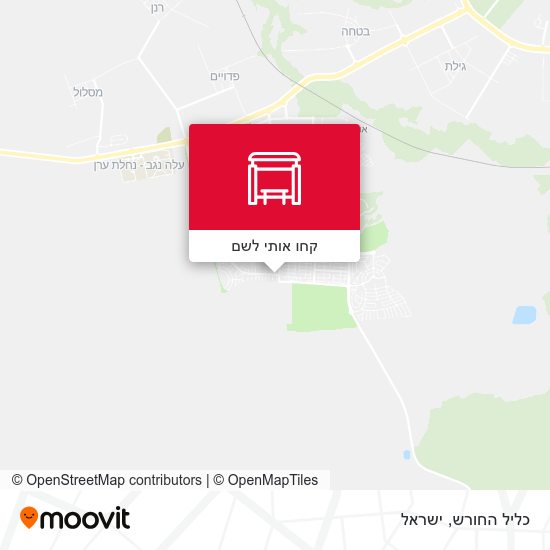 מפת כליל החורש