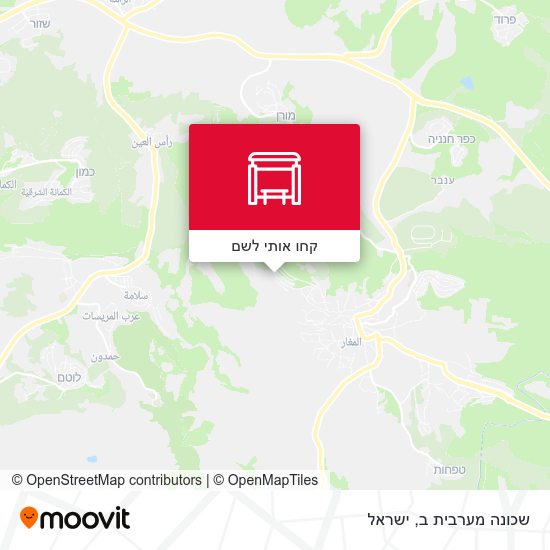 מפת שכונה מערבית ב