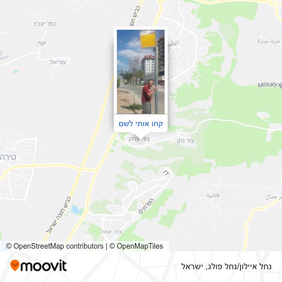 מפת נחל איילון/נחל פולג