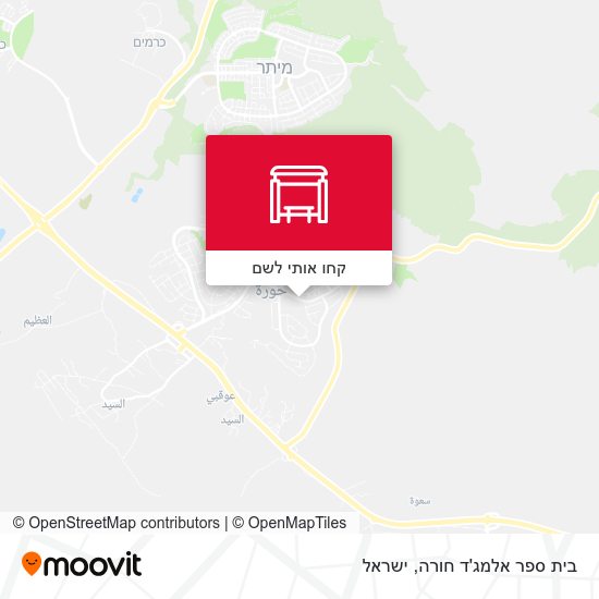 מפת בית ספר אלמג'ד חורה