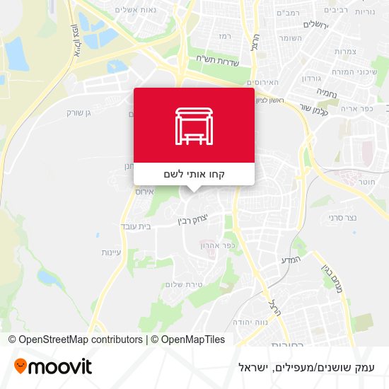 מפת עמק שושנים/מעפילים