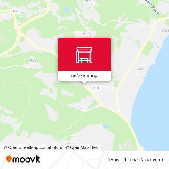 מפת כביש מגדל מערב 1