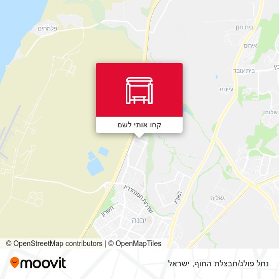 מפת נחל פולג/חבצלת החוף