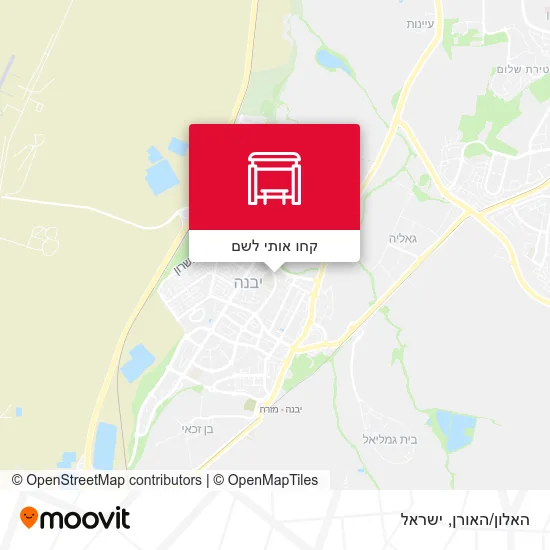 מפת האלון/האורן