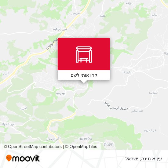 מפת עין א תינה