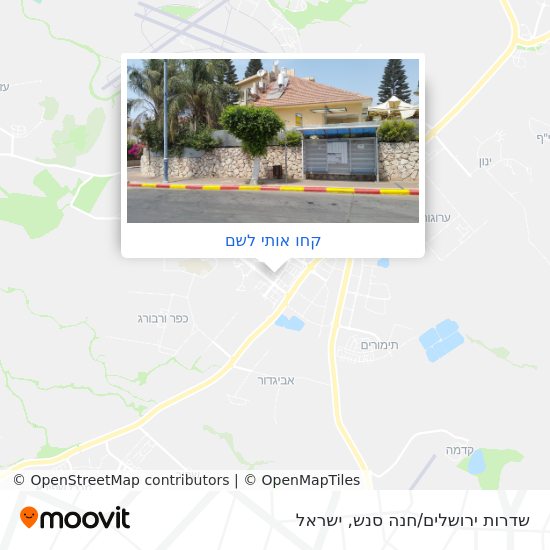 מפת שדרות ירושלים/חנה סנש